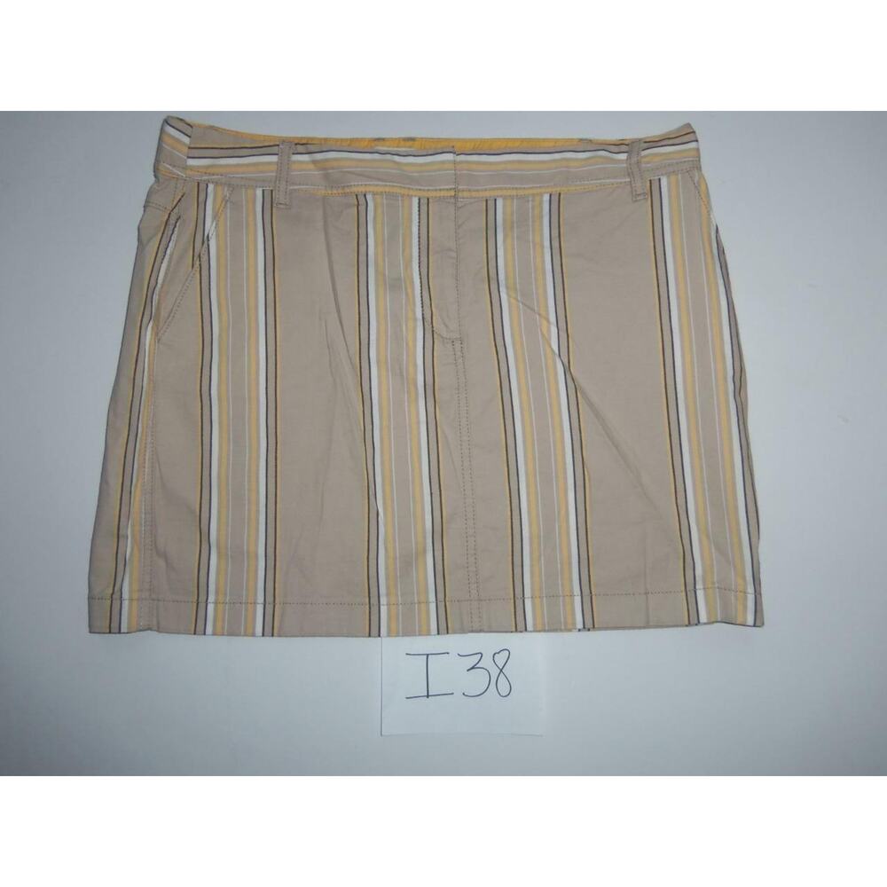 Ann Taylor Loft Skirt Size 12 Stretch Stripes Womens -0317i38